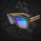 Sonnenbrille "Biersturm Gravur" - Blaue/Grüne Gläser