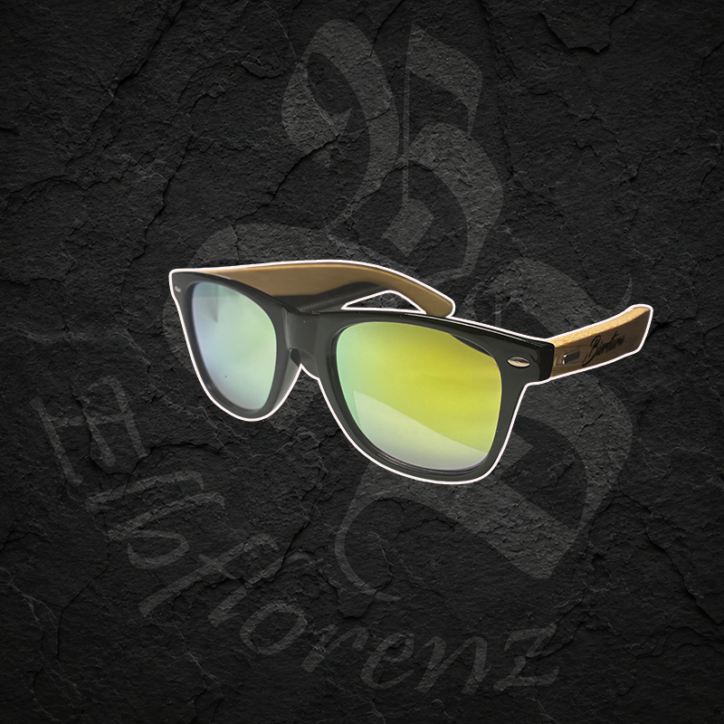 Sonnenbrille "Biersturm Gravur" - Gelbe Gläser