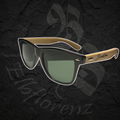 Sonnenbrille "Biersturm Gravur" - Schwarze Gläser