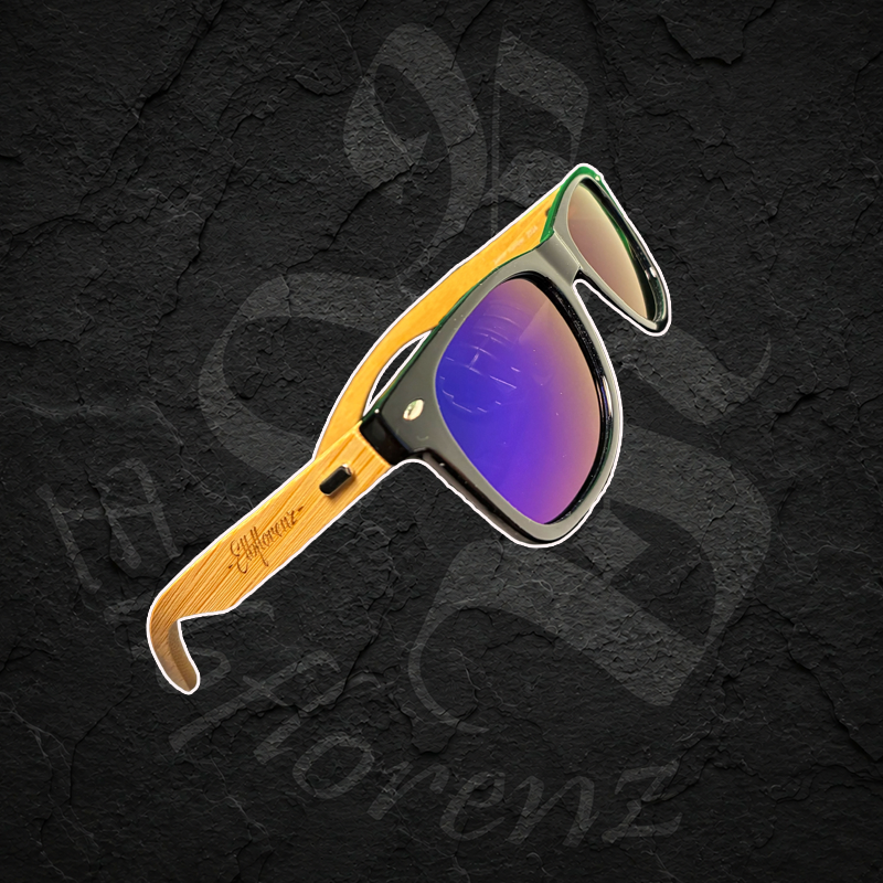 Sonnenbrille "Biersturm Gravur" - Violette Gläser