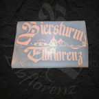 Heckscheibenaufkleber "Biersturm Elbflorenz"