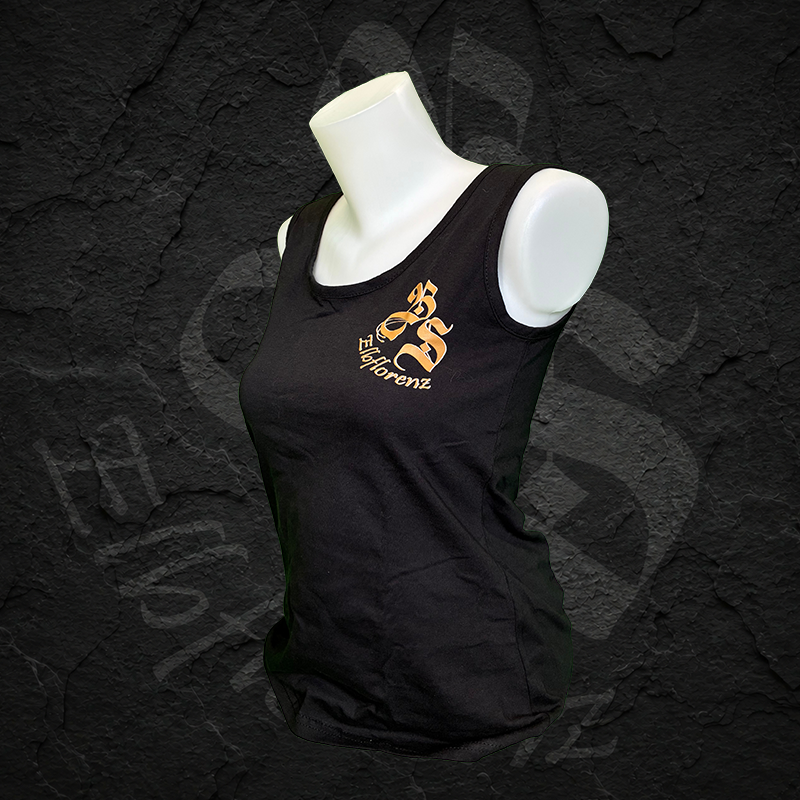 Girly Top "Sommer, Sonne, Suff" Rückendruck - Schwarz