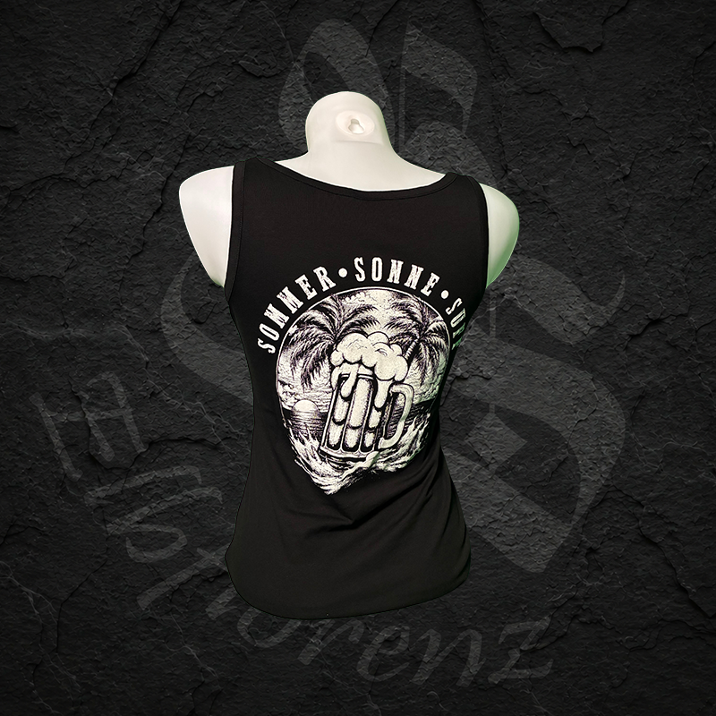 Top "Bierstürmerin" - Girly - Schwarz
