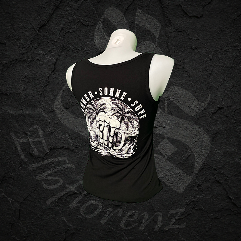 Top "Bierstürmerin" - Girly - Schwarz