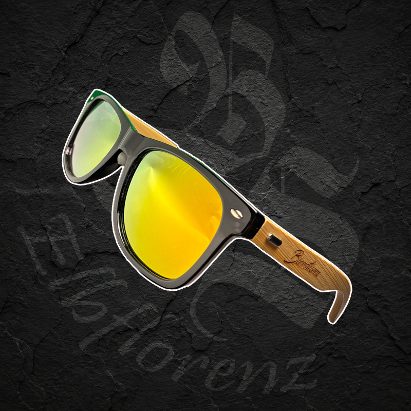 Sonnenbrille "Biersturm Gravur" - Gelbe Gläser