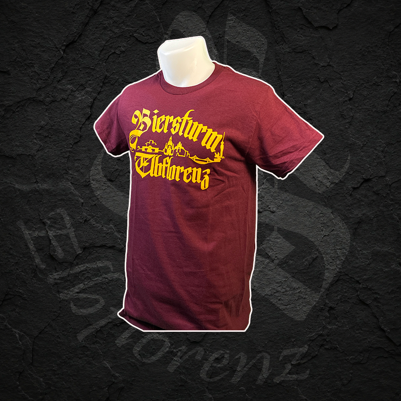 T-Shirt "Biersturm Gebote" - Männer - Weinrot
