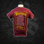T-Shirt "Biersturm Gebote" - Männer - Weinrot