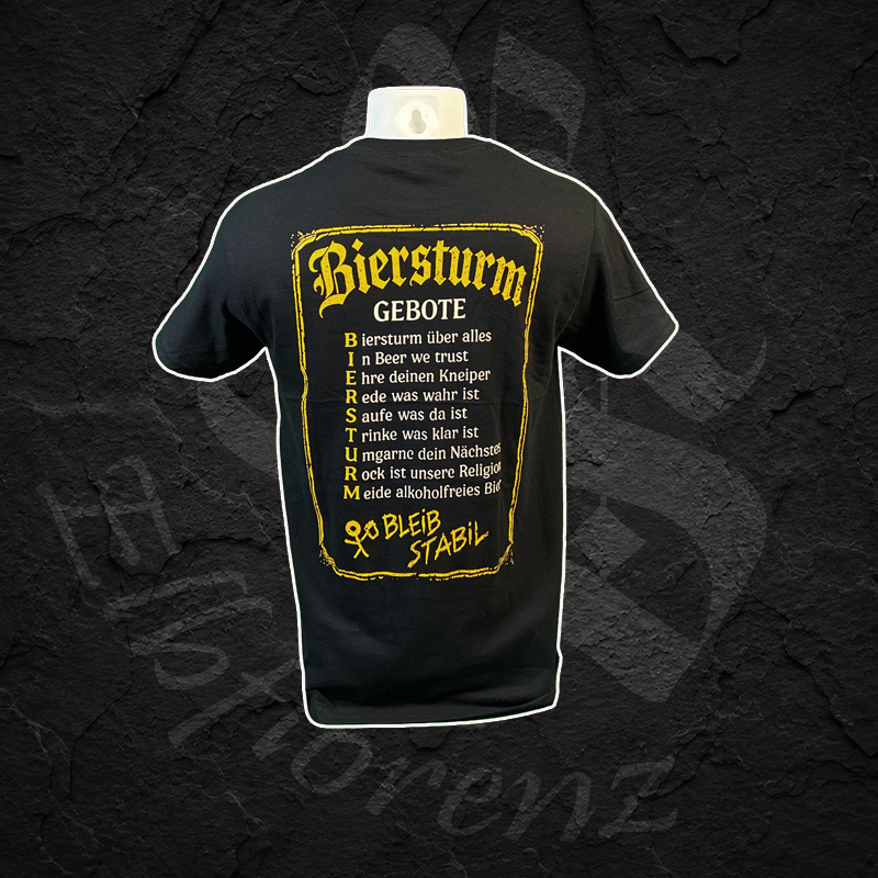T-Shirt "Biersturm Gebote" - Männer - Schwarz