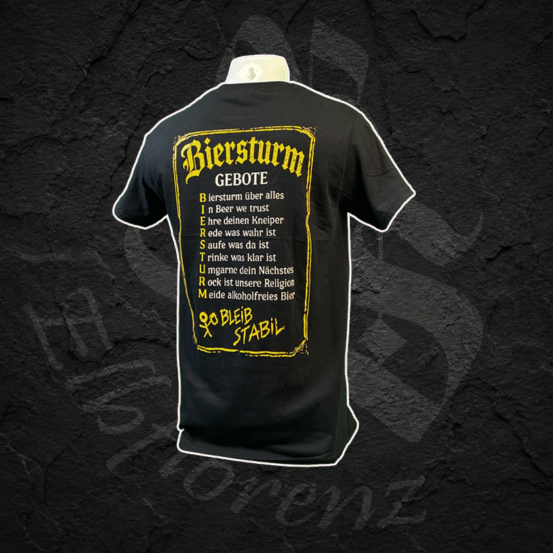 T-Shirt "Biersturm Gebote" - Männer - Schwarz