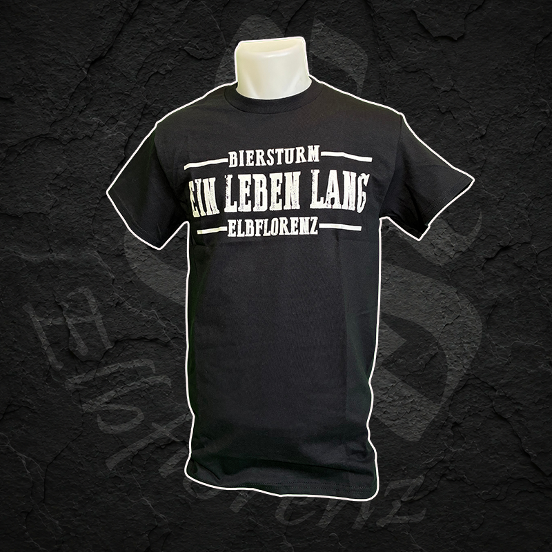 T-Shirt "Ein Leben lang" - Männer - Schwarz