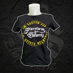T-Shirt "Im Saufen gut" Rückendruck - Girly - Schwarz