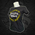 T-Shirt "Im Saufen gut" Rückendruck - Girly - Schwarz