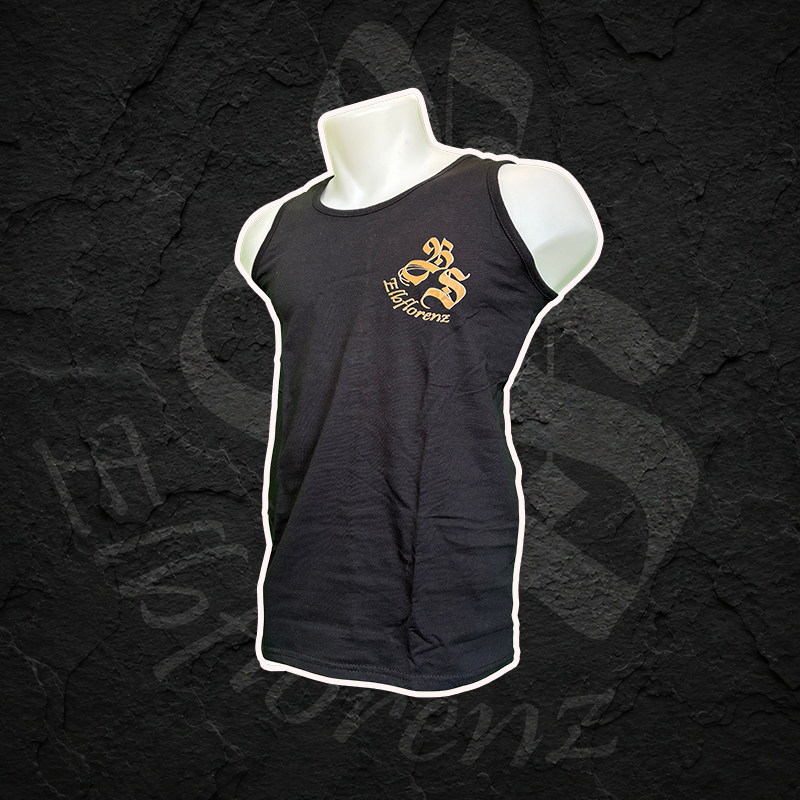 Tanktop "Sommer, Sonne, Suff" Rückendruck - Schwarz