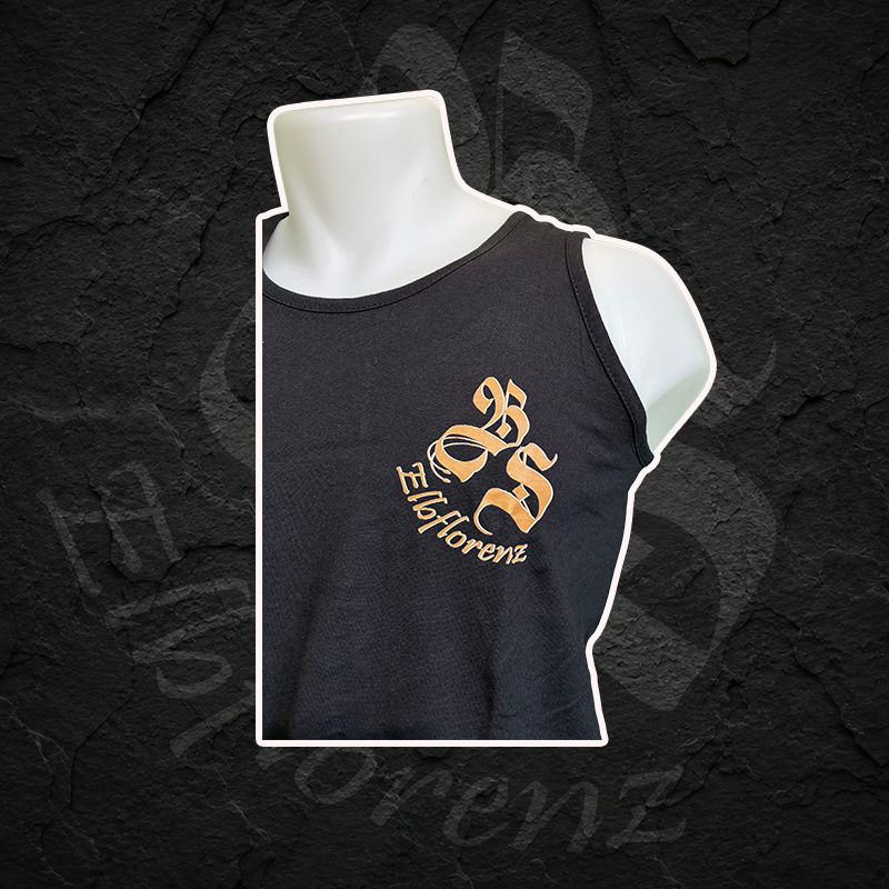 Tanktop "Sommer, Sonne, Suff" Rückendruck - Schwarz