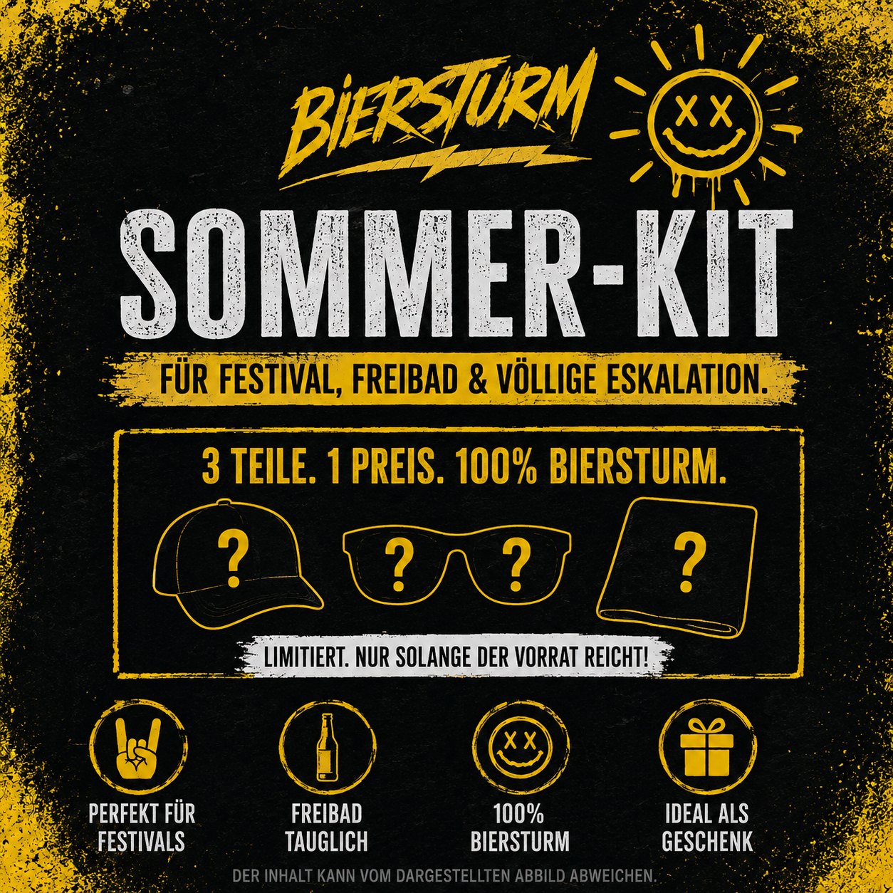 BIERSTURM SOMMER-KIT (Gelbe Brille)